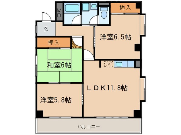 ハイツＡＳＡＤＡの物件間取画像